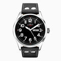 GENTS LIMIT WM RND BLK DL. DAY DATE PILOT STRAP WATCH