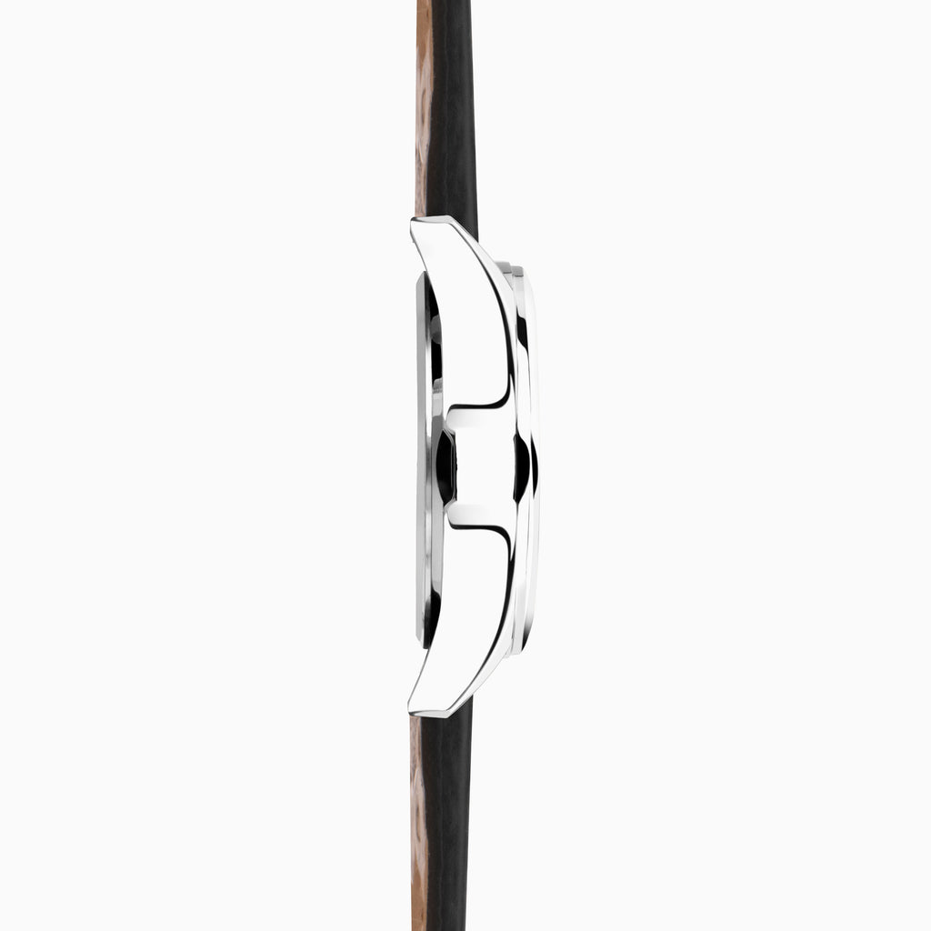 GENTS LIMIT WM RND BLK DL. DAY DATE PILOT STRAP WATCH