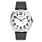 GENTS LIMIT WM RND WHT DL. EASY READER STRAP WATCH