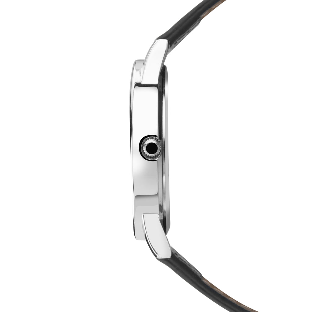 GENTS LIMIT WM RND WHT DL. EASY READER STRAP WATCH