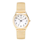 GENTS LIMIT GP RND WHT DL. EASY READER EXPANDABLE BRACELET WATCH