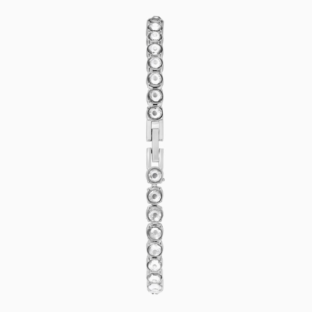 LADIES LIMIT SS RND SILV DL. CRYSTAL SET BRACELET WATCH