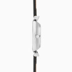 LADIES LIMIT WM RND MOP DL. BLK STRAP WATCH
