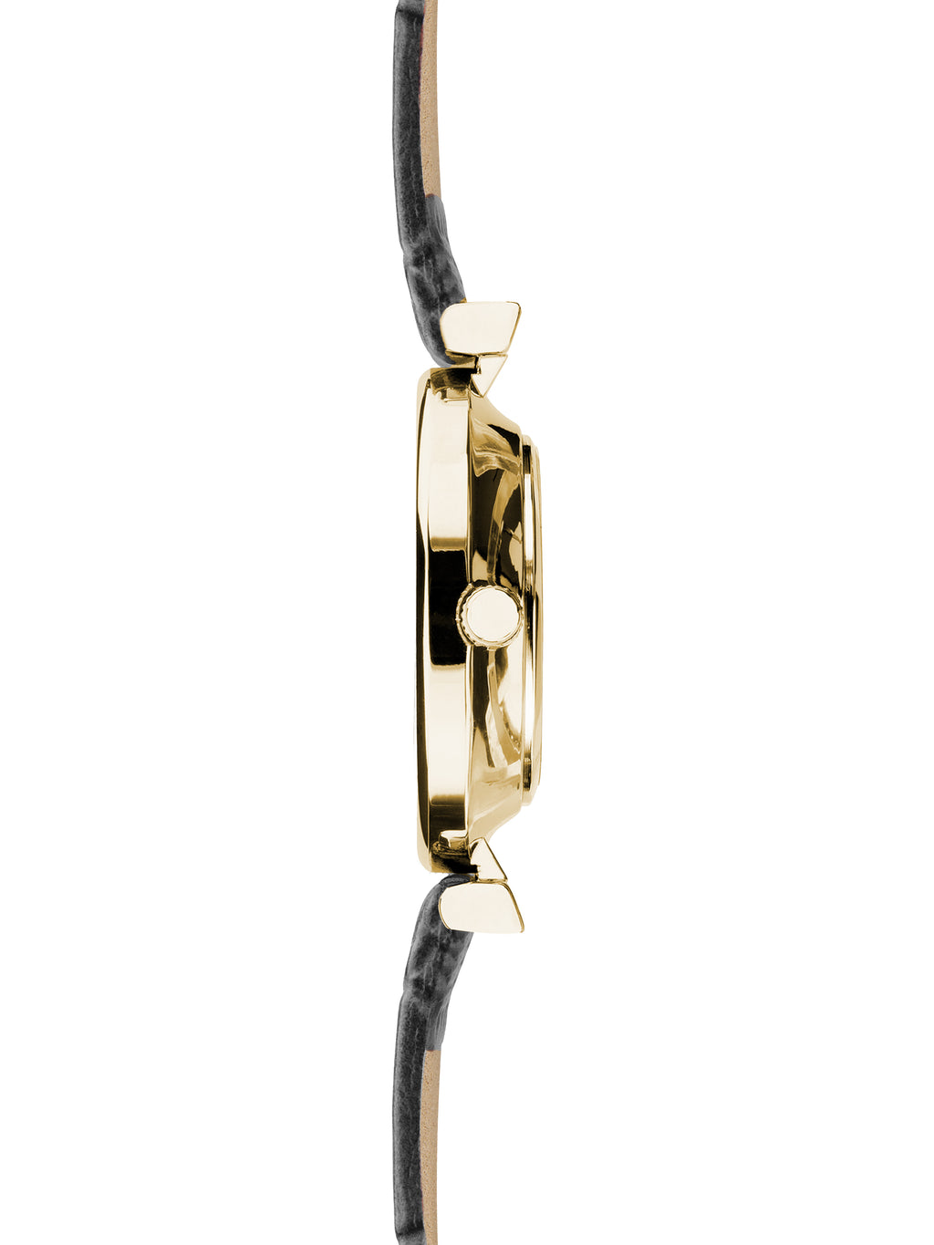 LADIES LIMIT GP RND MOP DL. BLK STRAP WATCH