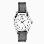 LADIES LIMIT WM RND WHT DL. EASY READER STRAP WATCH