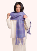 LILAC PASTEL DOTS NANCY BOLD TASSLE SCARF by POWDER