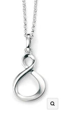 SILV POLISHED INFINITY LOOP PENDANT