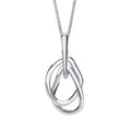 SILVER ONLY ORGANIC INTERLINKING PENDANT & CHAIN