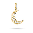 Thomas Sabo GOLD COLOUR BLUE CZ SET MOON PENDANT ONLY