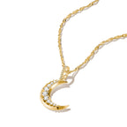 Thomas Sabo GOLD COLOUR BLUE CZ SET MOON PENDANT ONLY