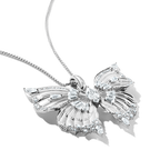 THOMAS SABO SILVER BUTTERFLY PARADISE WITH WHITE STONES PENDANT