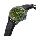 Police Underlined Gun Metal Strap Watch
