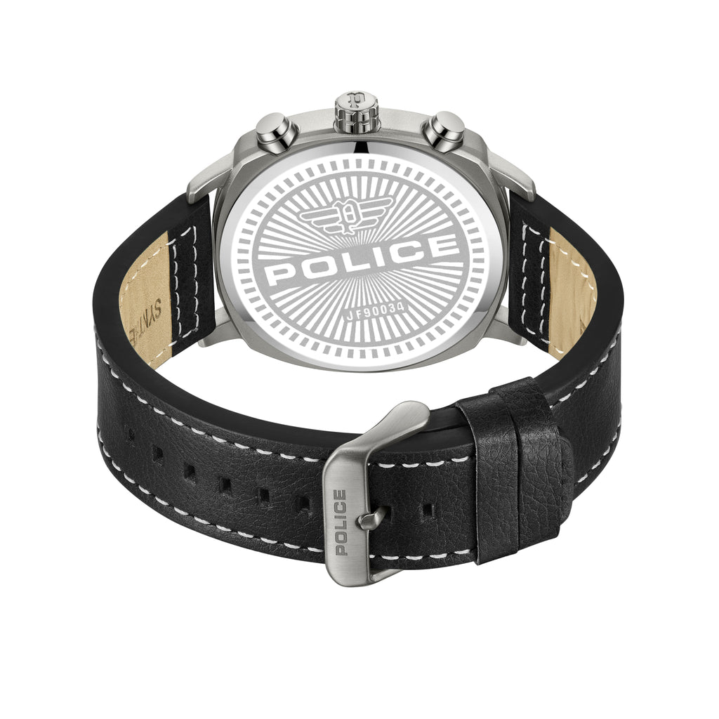 Police Tuneful Gun Metal Strap Watch