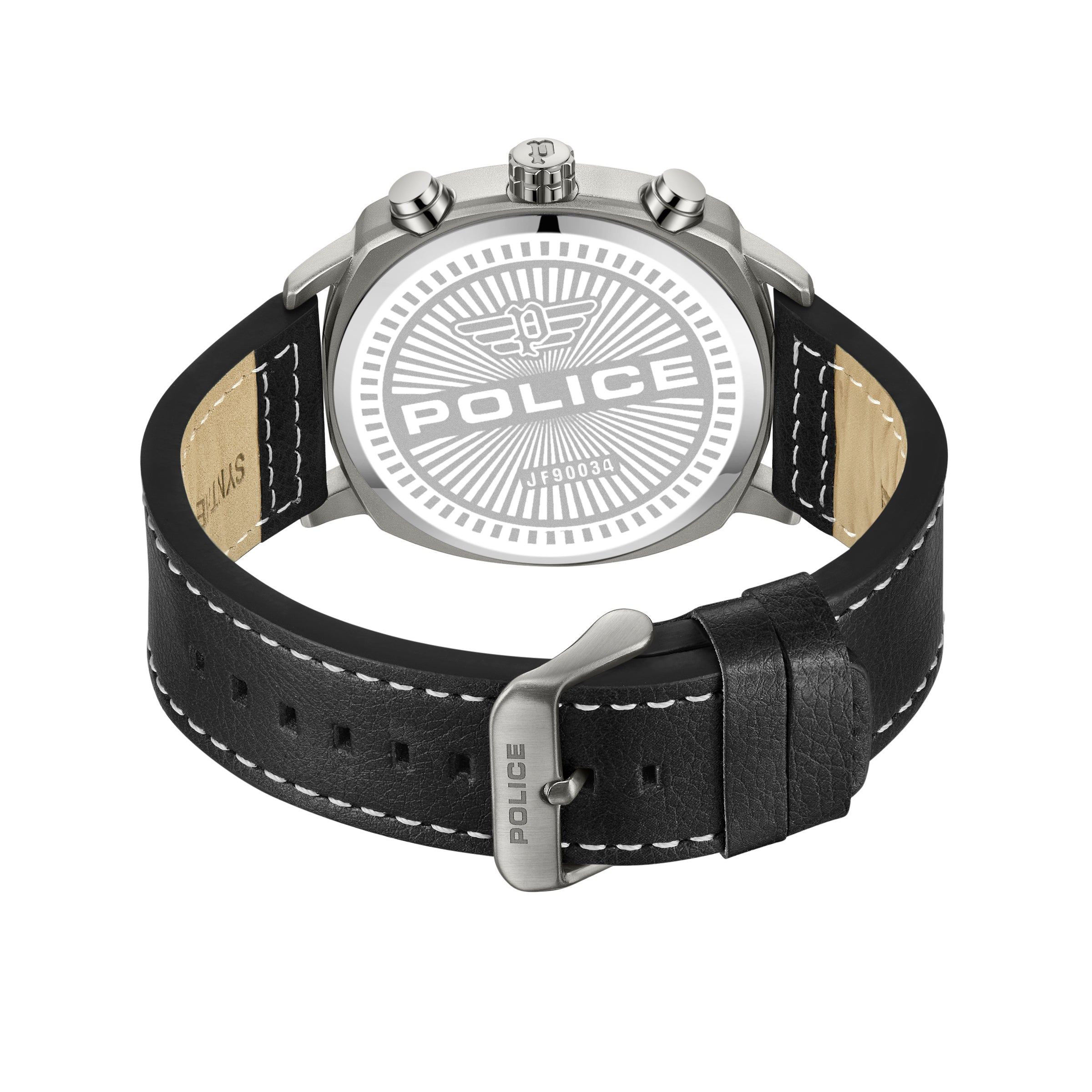 Police Tuneful Gun Metal Strap Watch