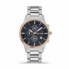 GNTS SS RG RND BLK MULT DL.D BRACELET WATCH
