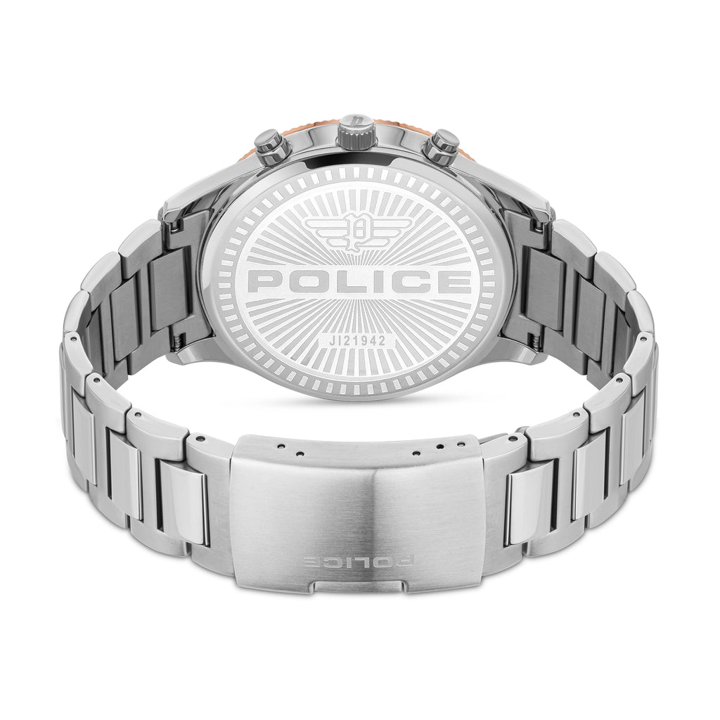 GNTS SS RG RND BLK MULT DL.D BRACELET WATCH