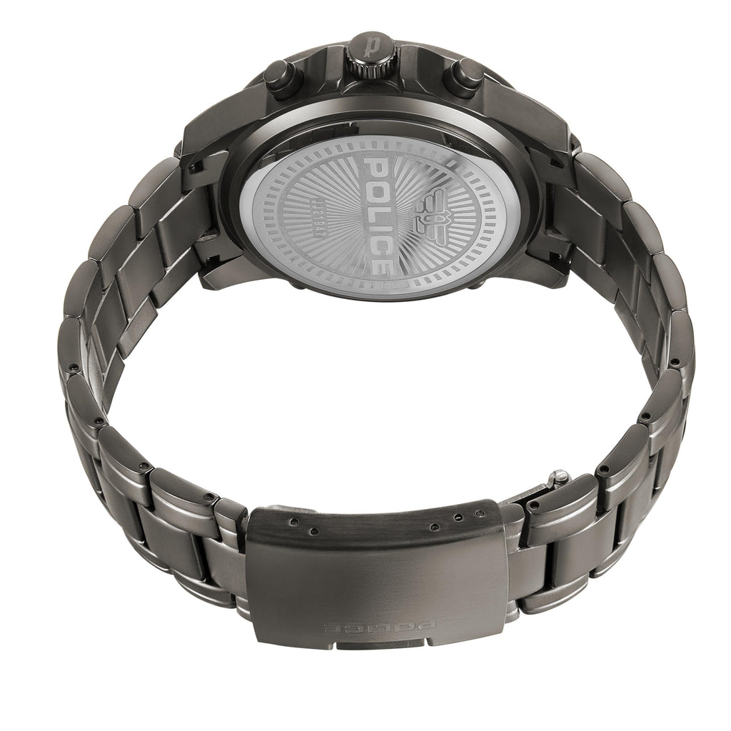 GNTS GUN PVD RND ANALOGUE - DIGITAL DUO DIAL GUN BRACELET WATCH