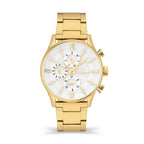 GNTS GP PVD BARTER  RND WHT MULTI DL. GP BRACELET WATCH