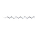 SILVER 3.2MM HEART LINK BRACELET - PERMA JEWEL