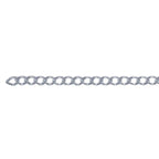 SILVER 1.8MM DIAMOND CUT CURB BRACELET - PERMA JEWEL
