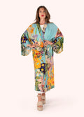 Powder Spring Flora Modal/Cupro Long Kimono Gown