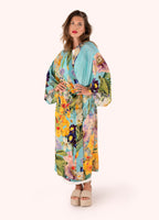 Powder Spring Flora Modal/Cupro Long Kimono Gown