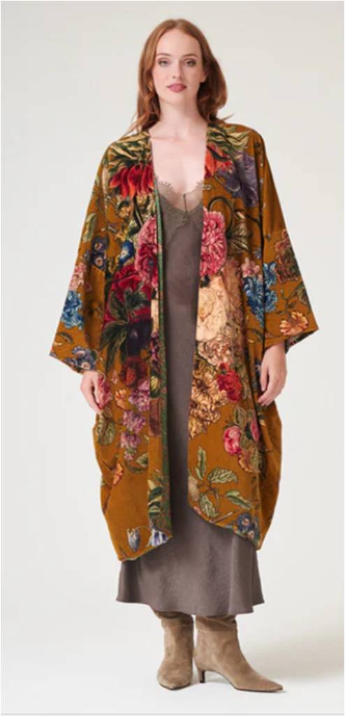 Primula Gold Velvet Grande Over Coat