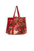 PRIMULA BERRY VELVET TOTE BAG