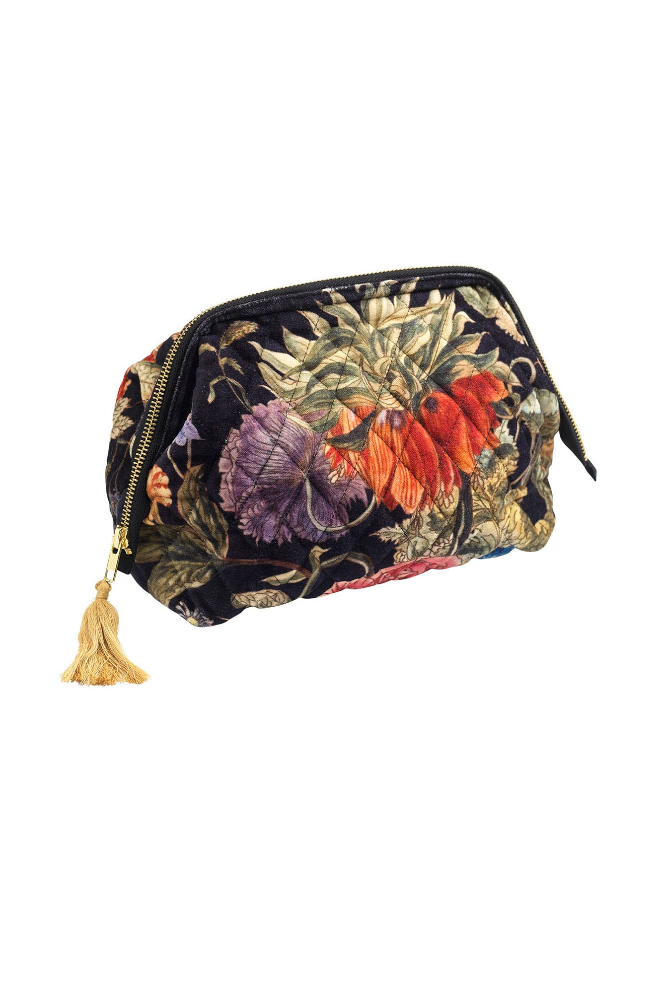 PRIMULA BLK VELVET POUCH by 100 Stars