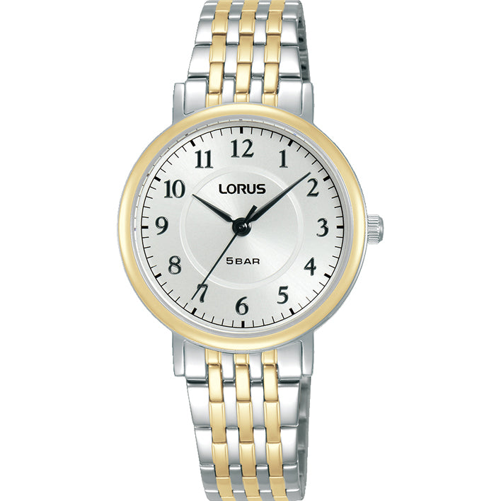 LDS TT LORUS RND SIL DL. AF BW