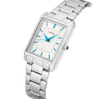 LDS SS LORUS RECT SIL DL. BLU BAT BW