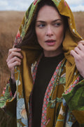RHODOLEIA GOLD VELVET HOOD by One Hundred Stars