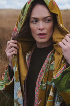 RHODOLEIA GOLD VELVET HOOD by One Hundred Stars