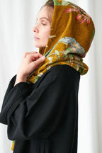 RHODOLEIA GOLD VELVET HOOD by One Hundred Stars
