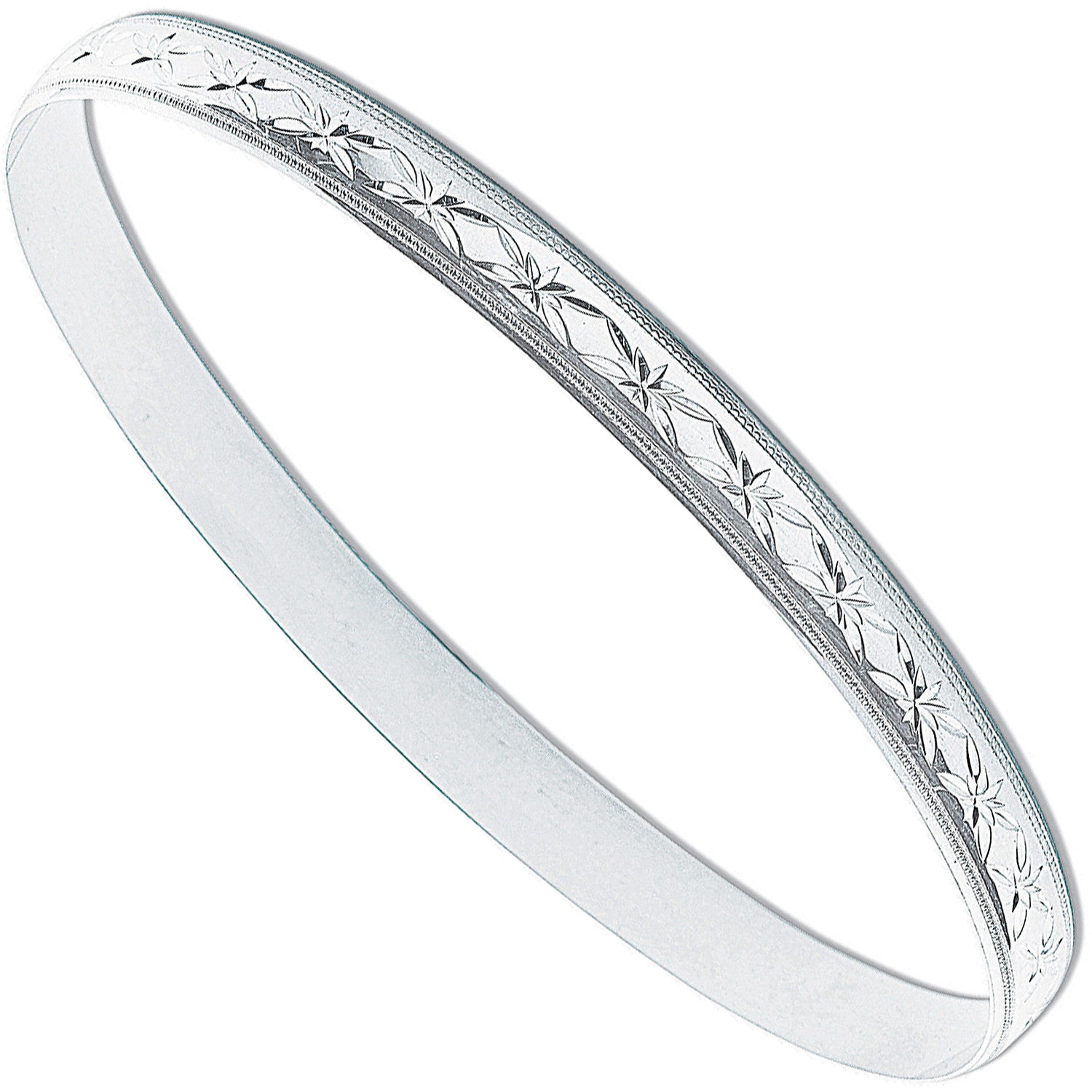 SILVER 6MM DC SLAVE BANGLE