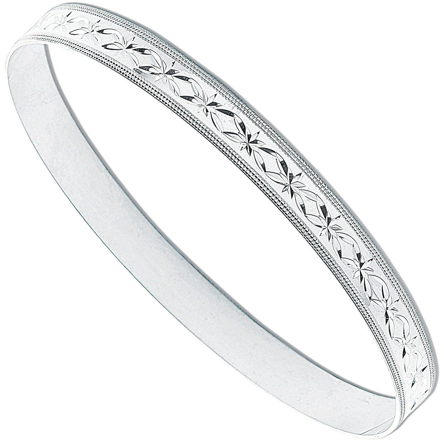 SILVER 7MM DC SLAVE BANGLE