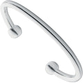 SILVER GNTS SOLID TORQUE 5MM BANGLE
