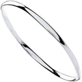 SILVER FACETTED POLISHED SLAVE BANGLE