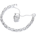 SILV TWIST ROPE PATTERN PADLOCK B'LET