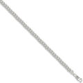 SILVER 10.5" FLAT BEV EDGE CURB ANKLET