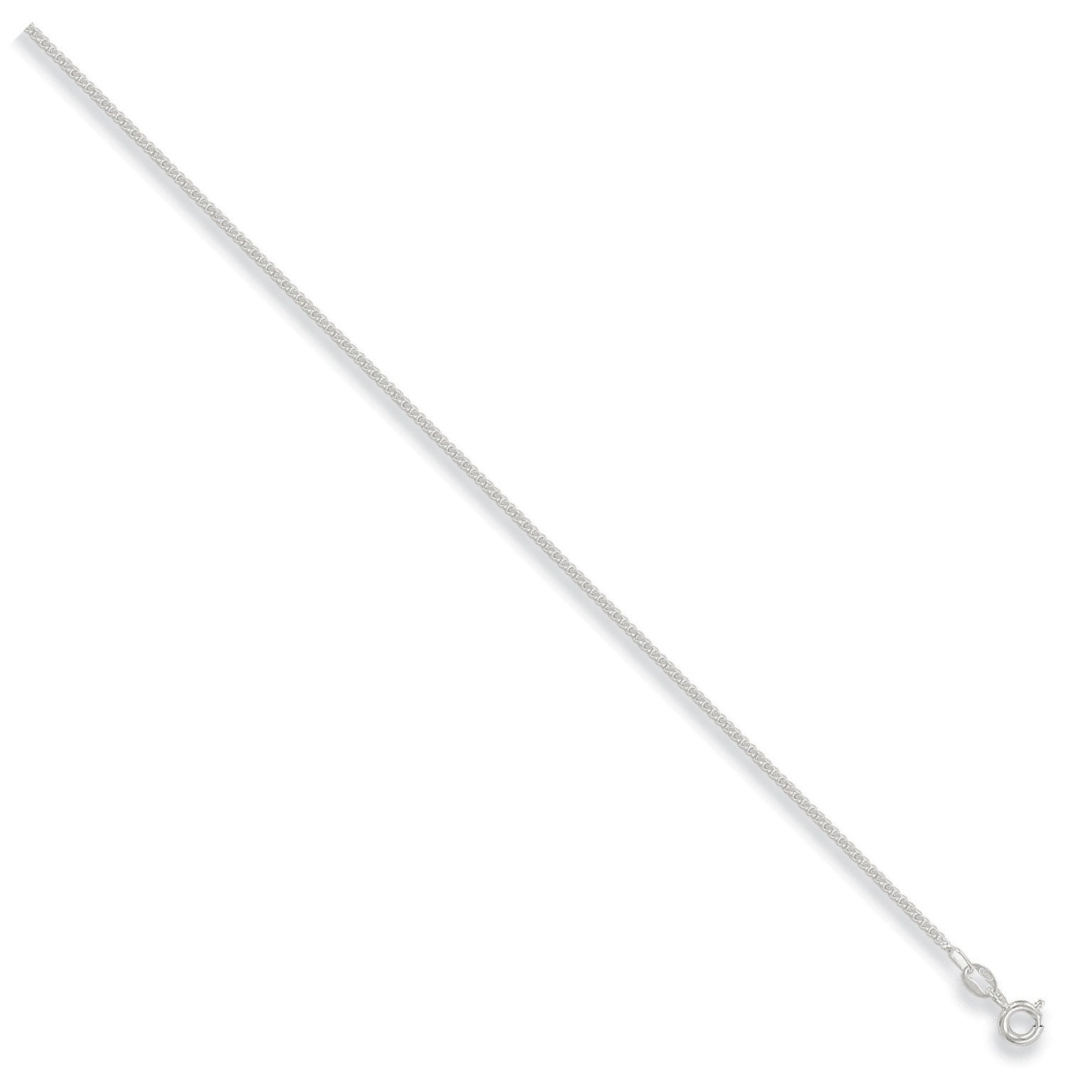 CORE SILV 20" FINE CURB PEND 1.7MM CHAIN