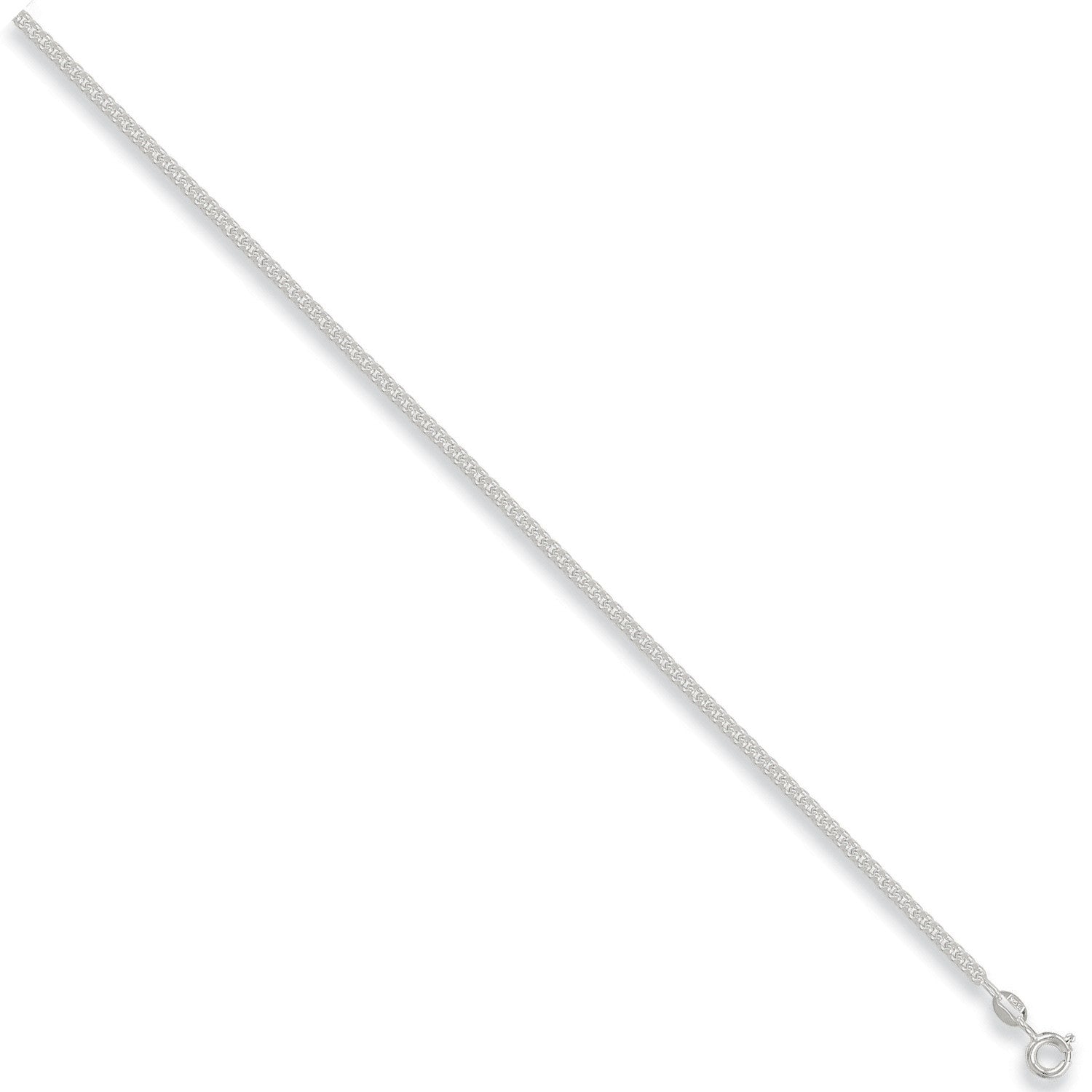 SILVER 20" MED 2.4MM TIGHT CURB PEND 2.4MM CHAIN