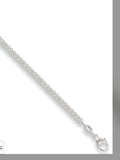 SILVER 18" MED TIGHT CURB PEND 3.7MM CHAIN