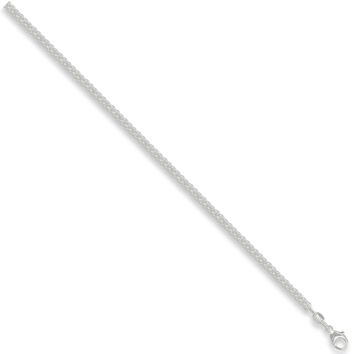 SILVER 20" MED TIGHT CURB PEND 3.7mm CHAIN