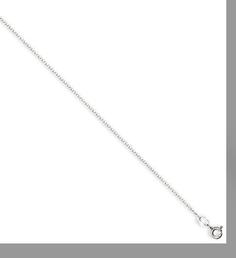 SILVER 18" FINE DC BELCHER CHAIN