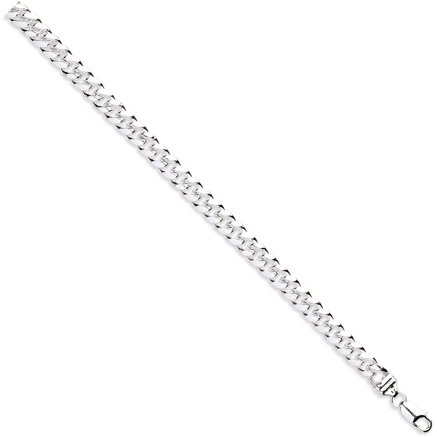 SILVER 18" DOME CUBAN 8.3MM CURB N'LET