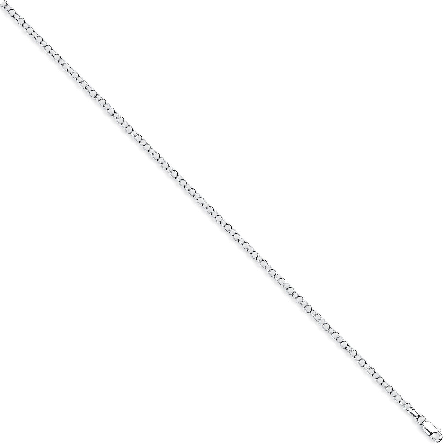 SILVER 24" RND MED RND BELCHER CHAIN