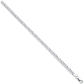 SILVER 18" FLAT PARVE CURB CHAIN
