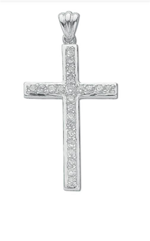 SILVER CZ SET CROSS ONLY