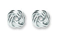 CORE | SILVER POLISHED KNOT STUD EARRINGS